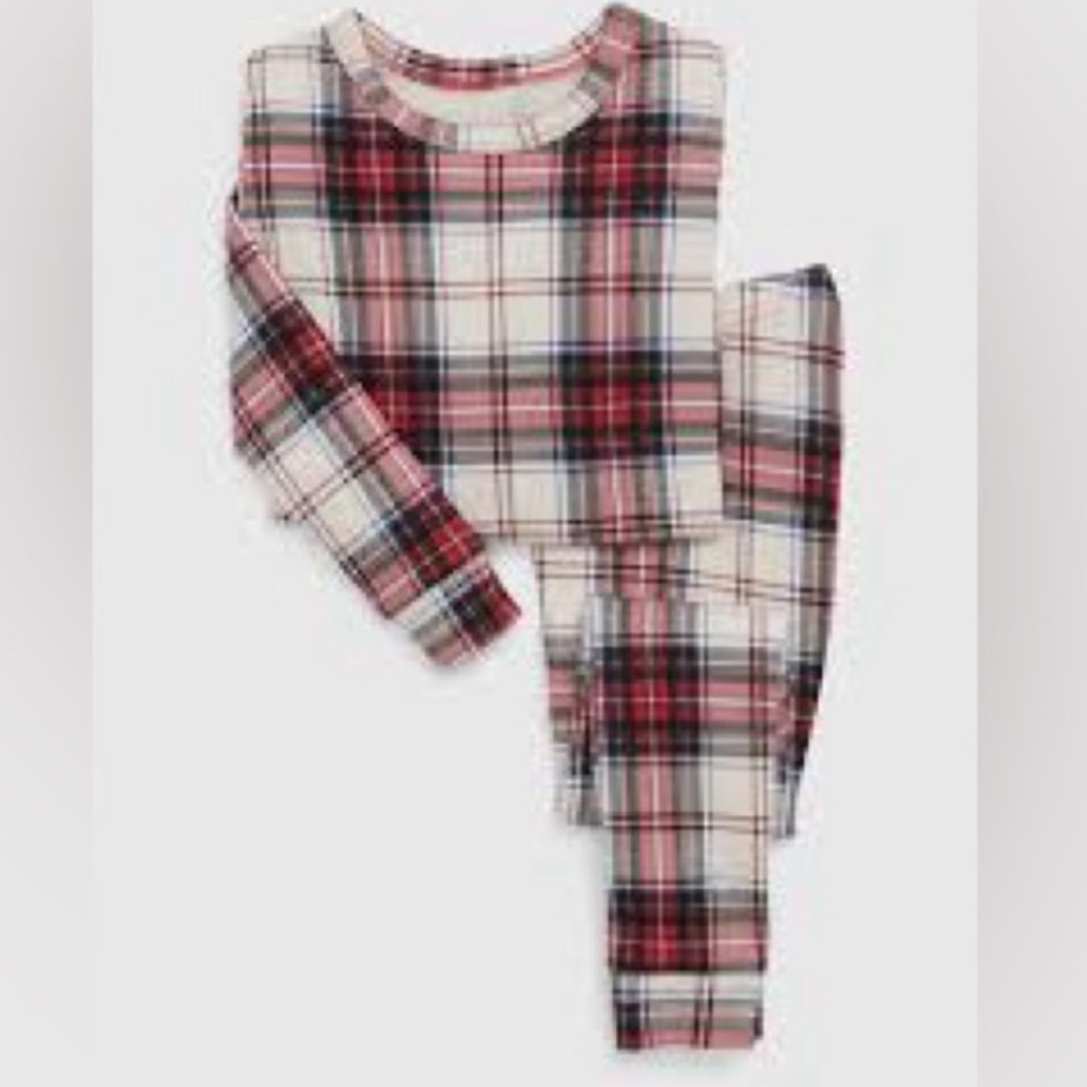 GAP Kids Organic Cotton Plaid Pyjama Set